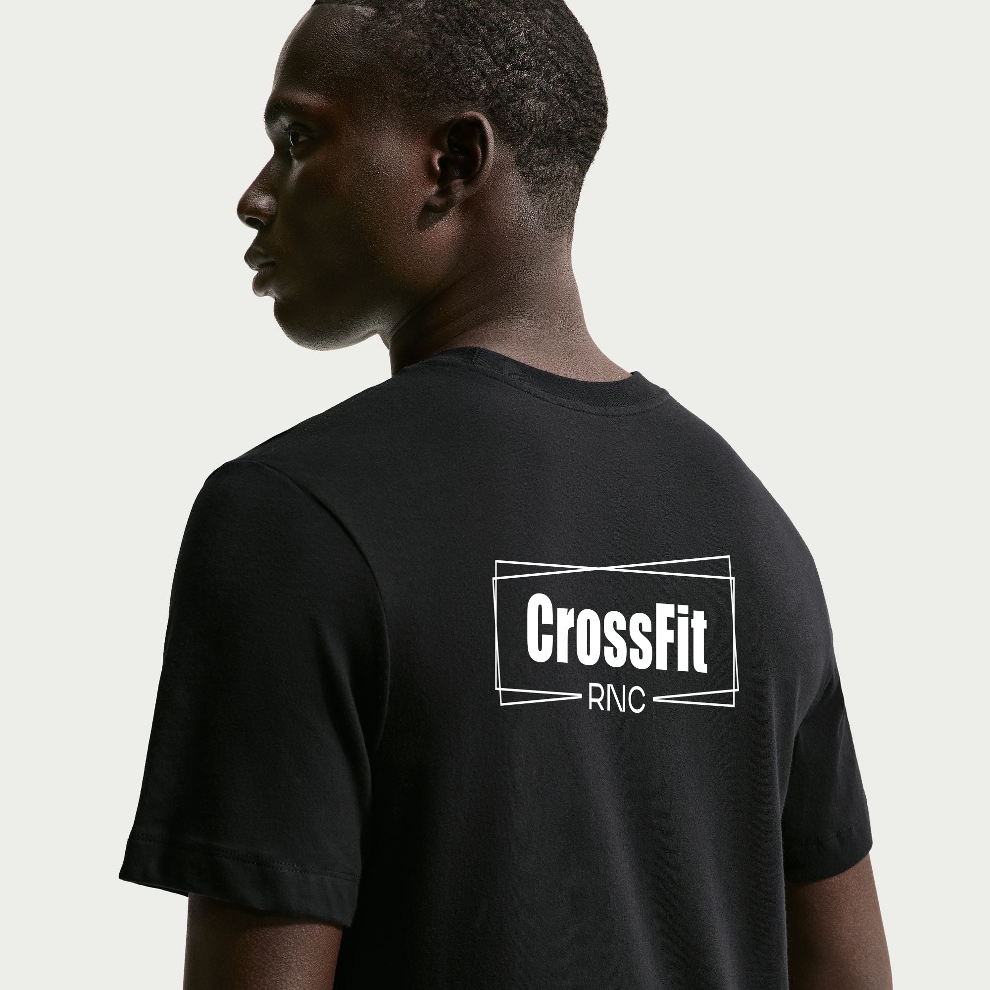 Camiseta negra Crossfit Hombre