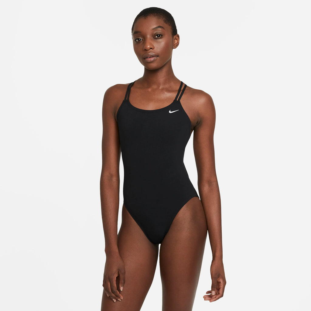 Bañador natación negro Nike para mujer