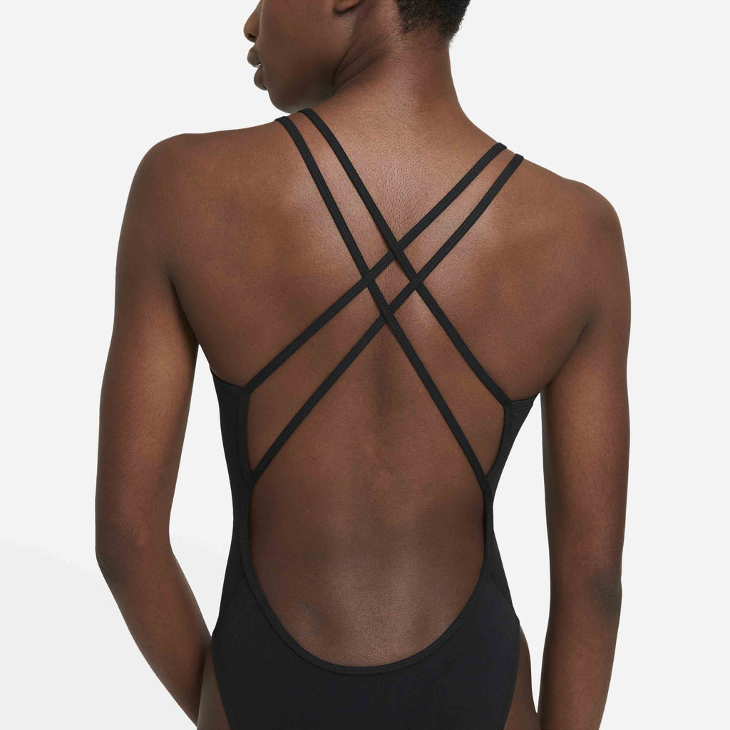 Bañador natación negro Nike para mujer