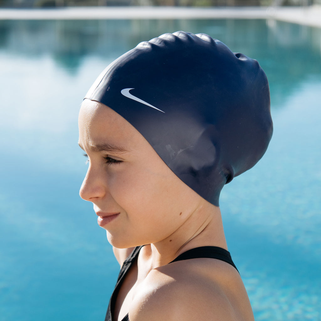 Gorro natación Nike azúl marino