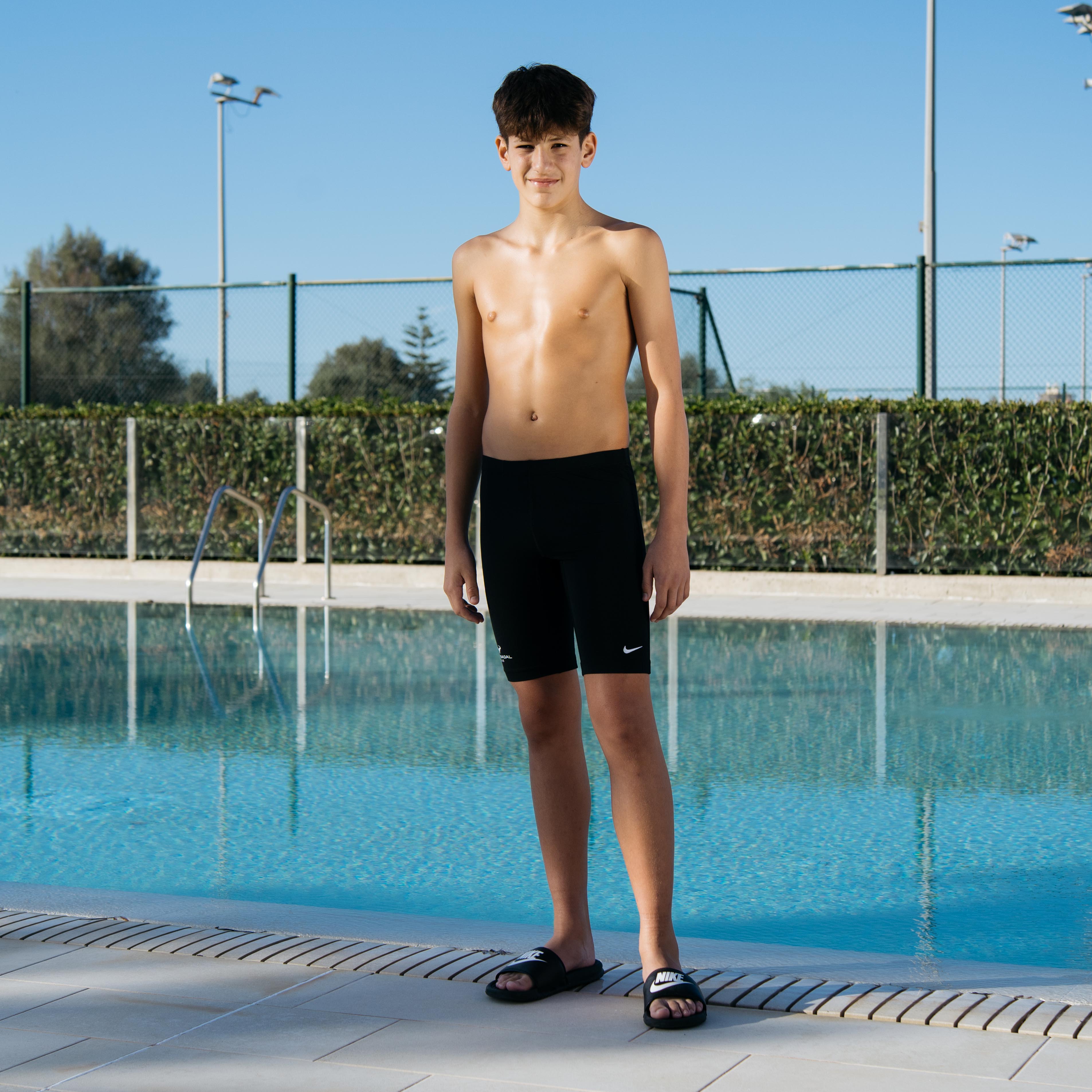 Bañador negro natación Nike para niño