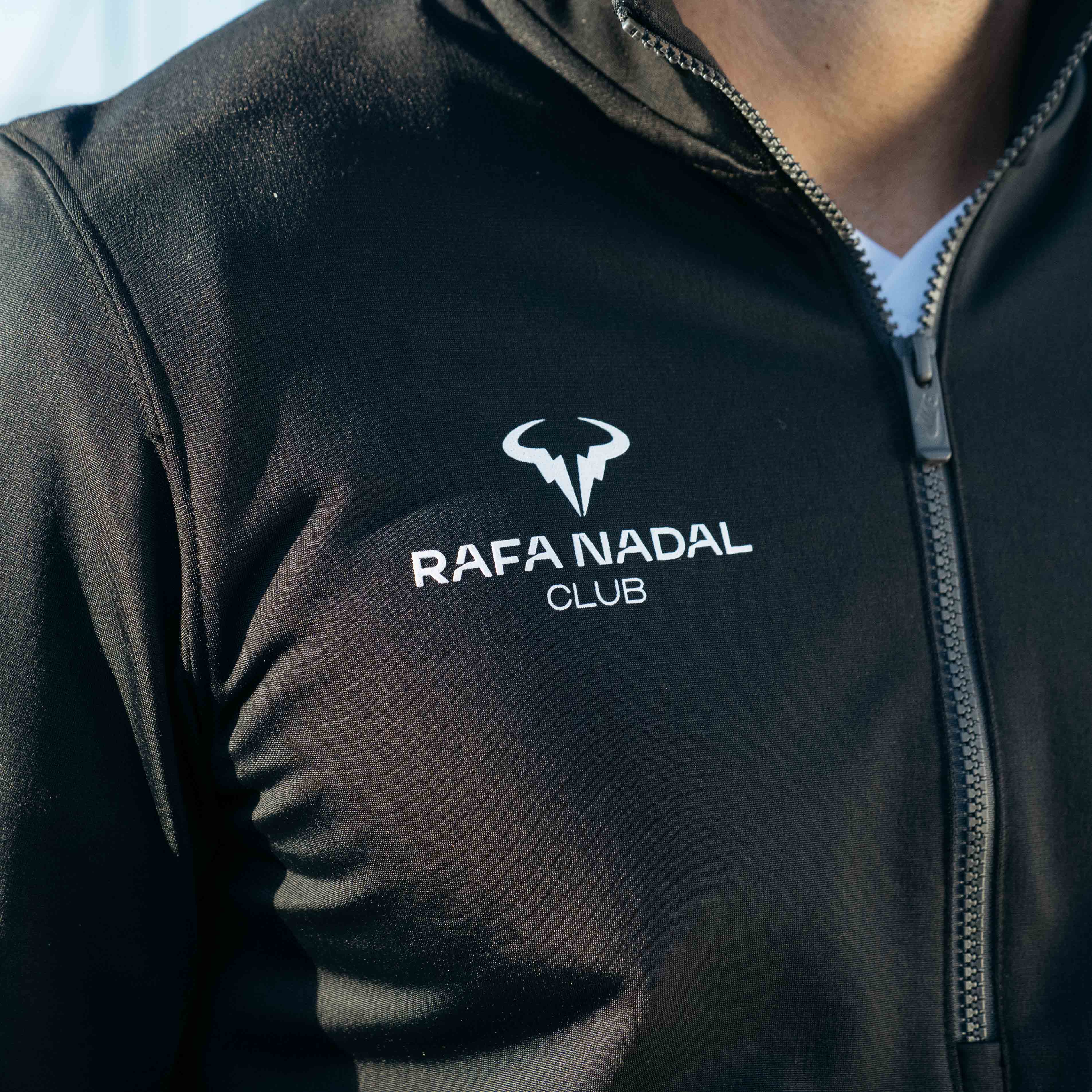 Chaqueta negra de chándal Nike para hombre