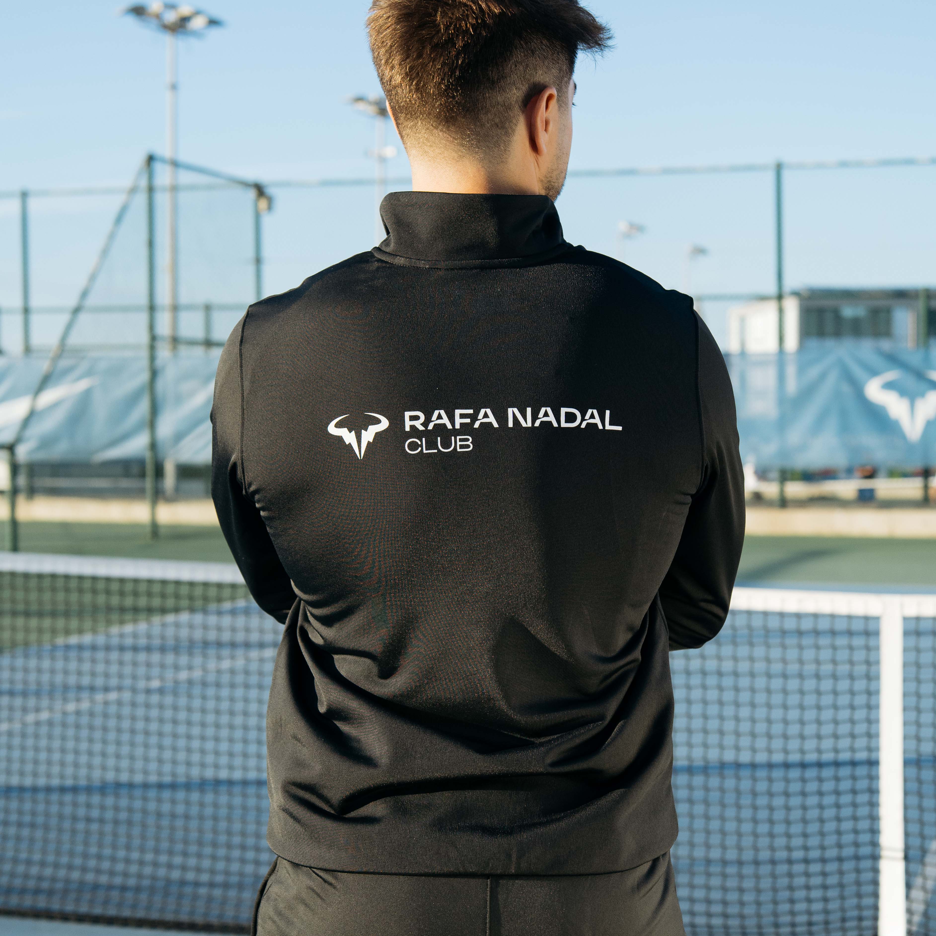 Chaqueta negra de chándal Nike para hombre